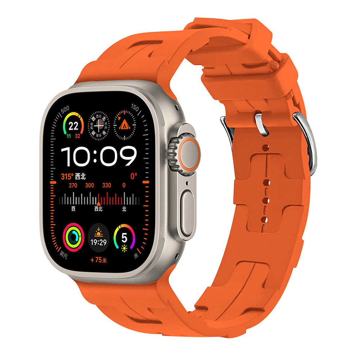 Apple Watch 2/3/4/5/6/7/8/9/se/ultra/ultra 2 Seri 42mm 44mm 45mm 49mm Uyumlu Delikli Silikon Kordon