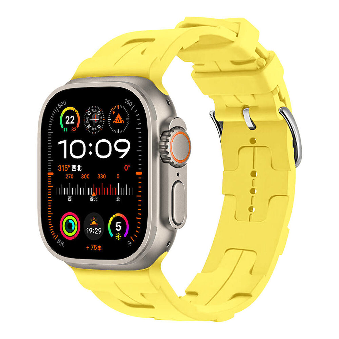 Apple Watch - se/2/3/4/5/6/7/8/9 Serisi 38mm Seri 40mm 41mm Uyumlu Metal Toka Delikli Silikon Kordon