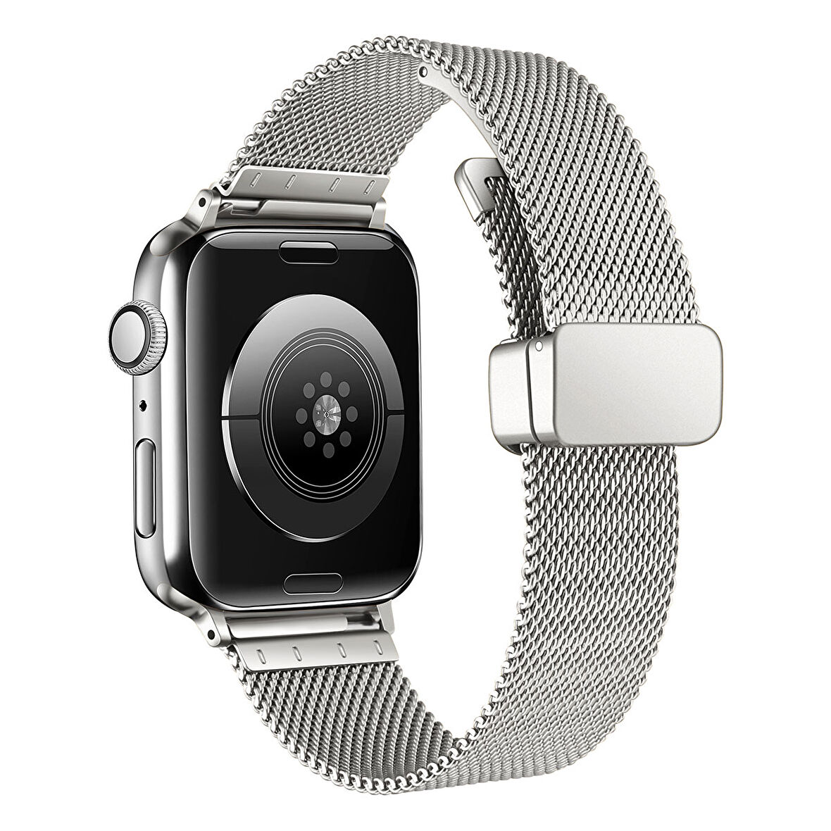 Apple Watch - se/2/3/4/5/6/7/8/9 Serisi 38mm Serisi 40mm 41mm Uyumlu Otomatik Klipsli Metal Kordon