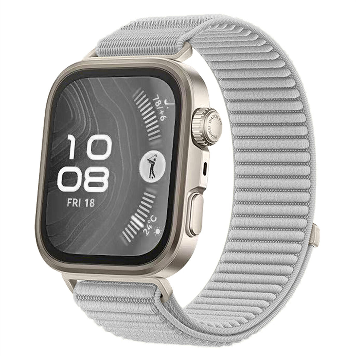 Huawei Watch Fit 4 Pro / Fit 4 / Fit 3 Uyumlu Hafif ve Ayarlanabilir Spor Hasır Cırt Cırtlı Kordon