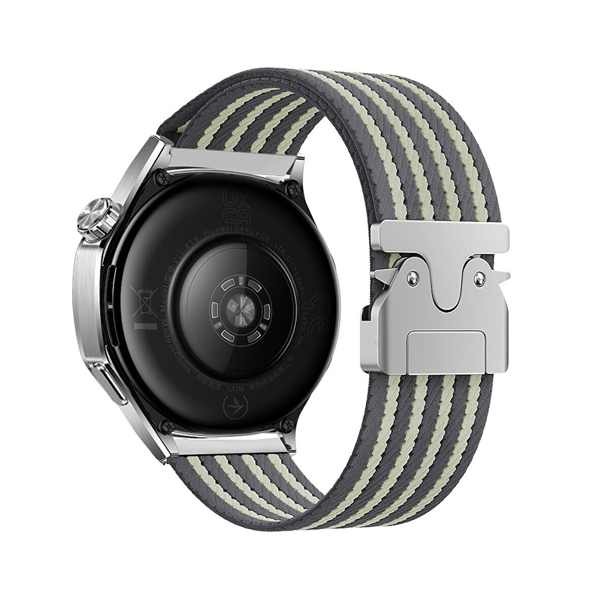 Huawei Watch GT 2 / GT 2 Pro / GT 3 / GT 4 / GT 5 / GT 5 Pro 46mm Uyumlu Mekanik Tokalı Hasır Kordon