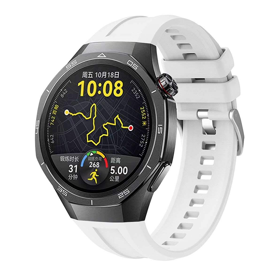 Huawei Watch GT 2 / GT 2 Pro / GT 3 / GT 4 / GT 5 / GT 5 Pro 46mm Uyumlu 22mm Silikon Kordon Kayış