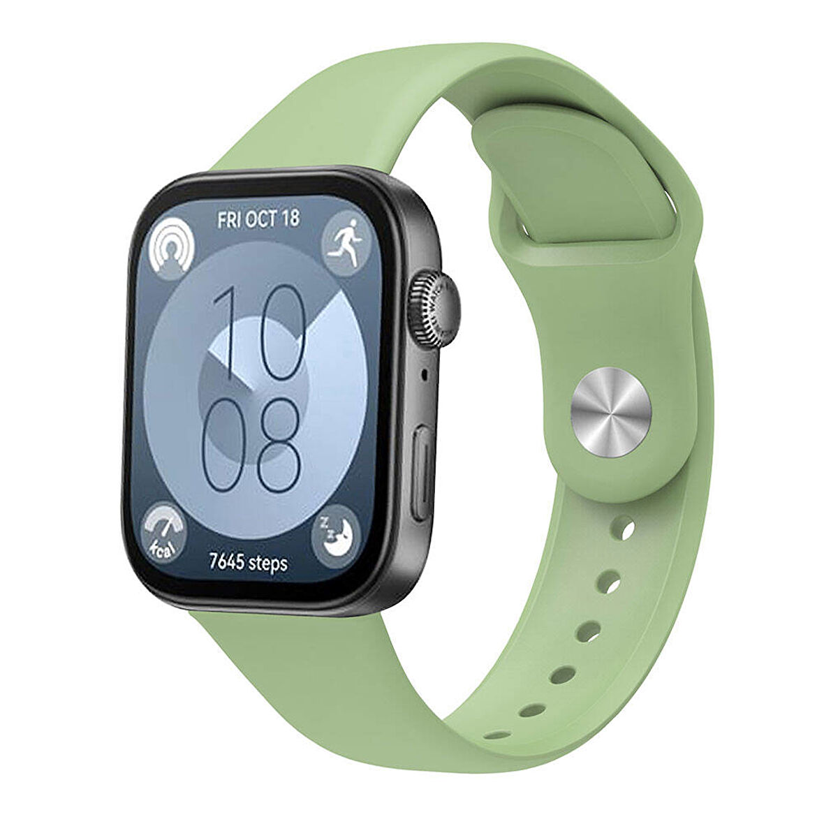 Huawei Watch Fit 4 Pro / Fit 4 / Fit 3 Uyumlu Suya Karşı Dayanıklı 8 kademeli Delikli Silikon Kordon