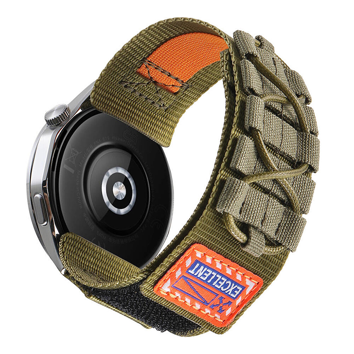 Huawei Watch GT 2 / GT 2 Pro / GT 3 / GT 4 / GT 5 / GT 5 Pro 46mm Uyumlu Örgülü Kumaş Hasır Kordon