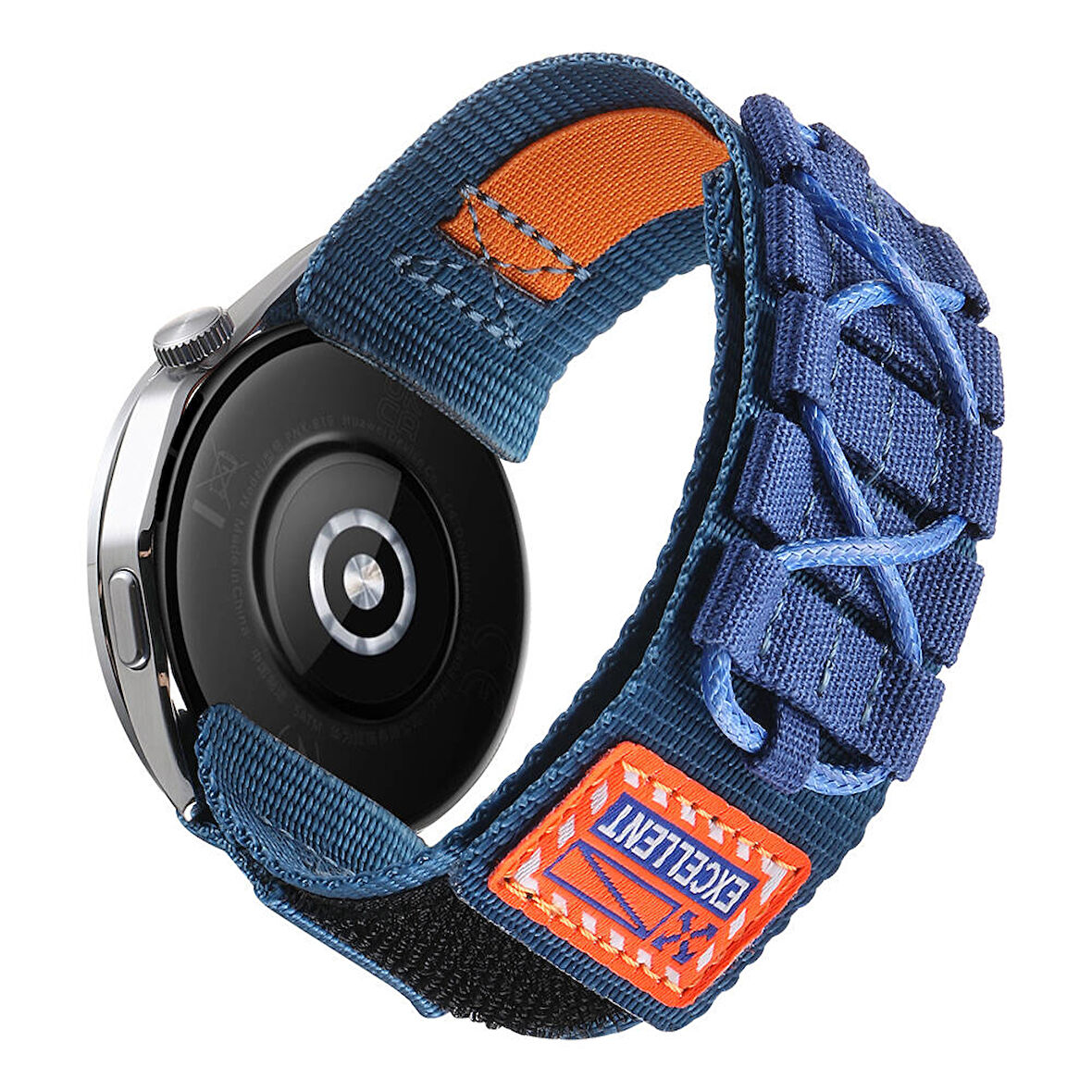 Huawei Watch GT 2 / GT 3 42mm Uyumlu 22mm Orbital Örgülü Halat Tasarımlı Naylon Kumaş Hasır Kordon