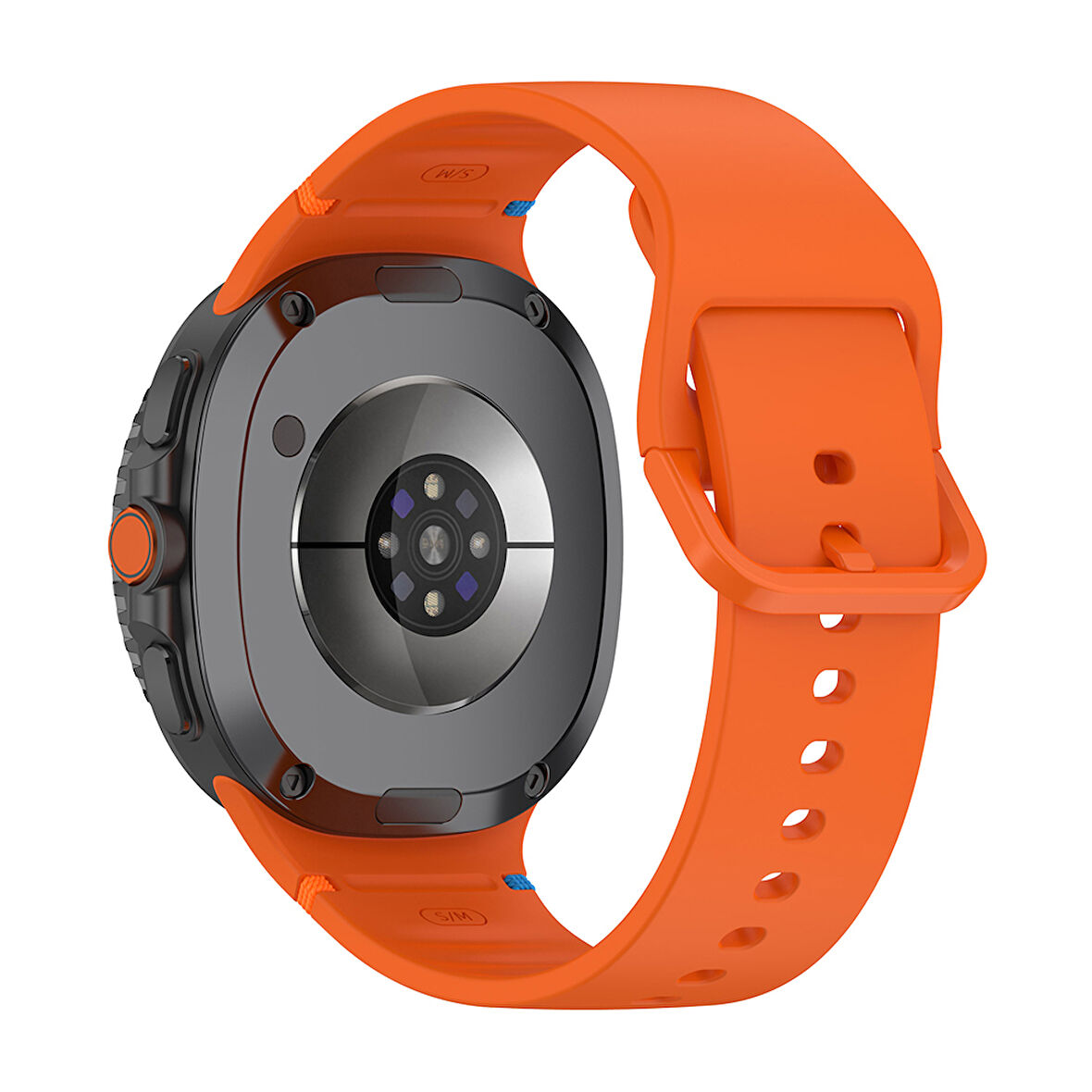 Samsung Galaxy Watch 8 Ultra İçin Uyumlu Silikon Kordon Klasik Stil Ayarlanabilir Saat Kayışı