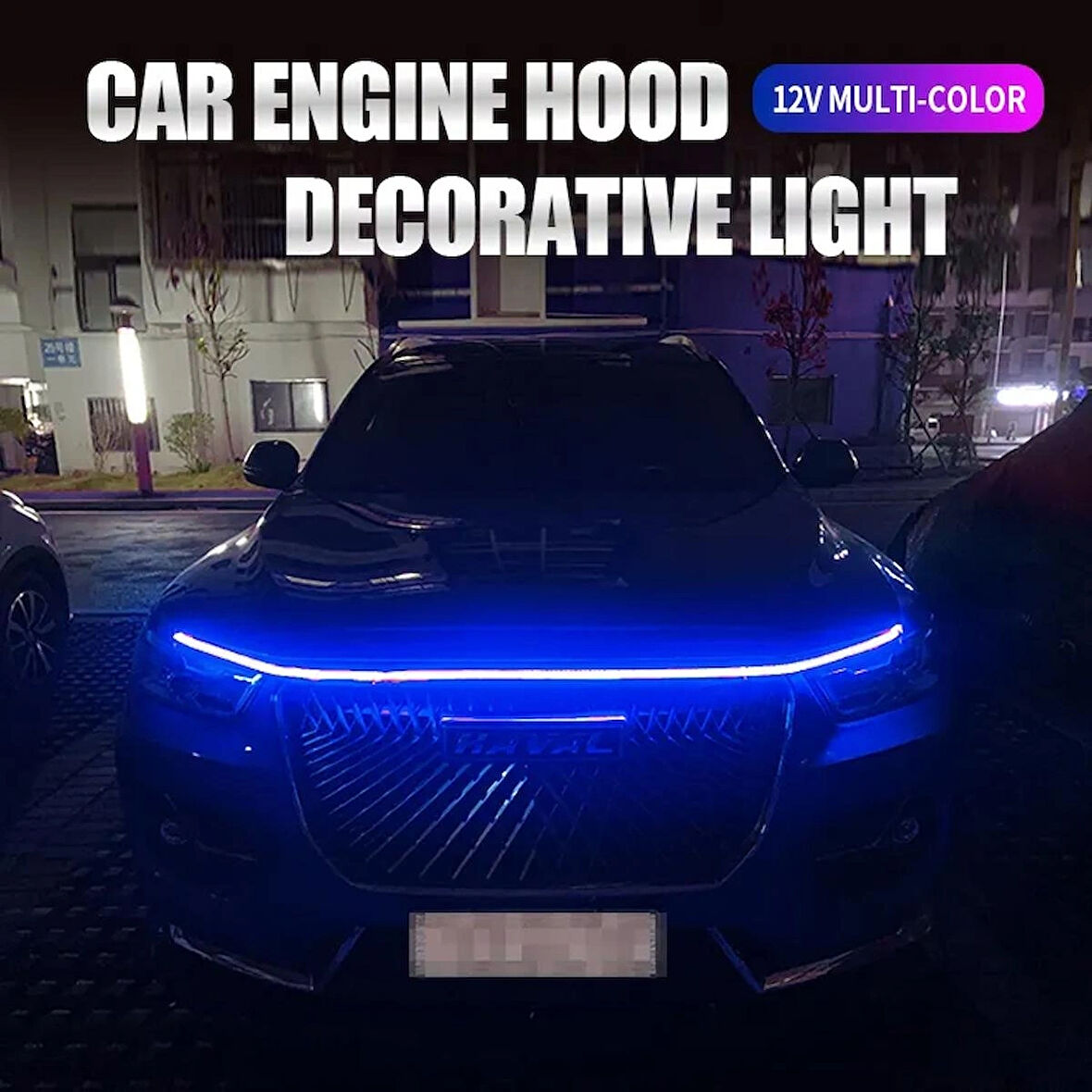 Chevrolet Captiva Kaput Ledi, Gündüz Ledi, Silikon 150cm Mavi
