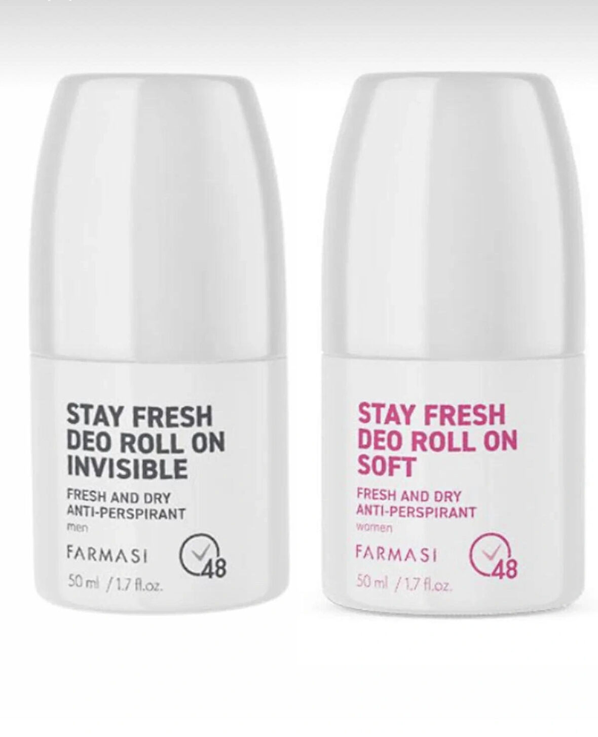 Farmasi Anti-Perspirant Deo Roll On Erkek Invısıble & Anti-Perspirant Deo Roll On Kadın Soft