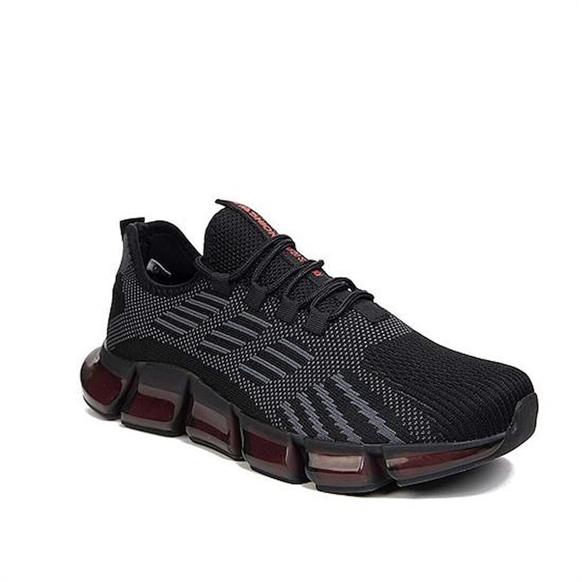 WİCKERS 2549 Siyah_Füme_Kırmızı Beden 42 Sneakers Erkek Spor Ayakkabı