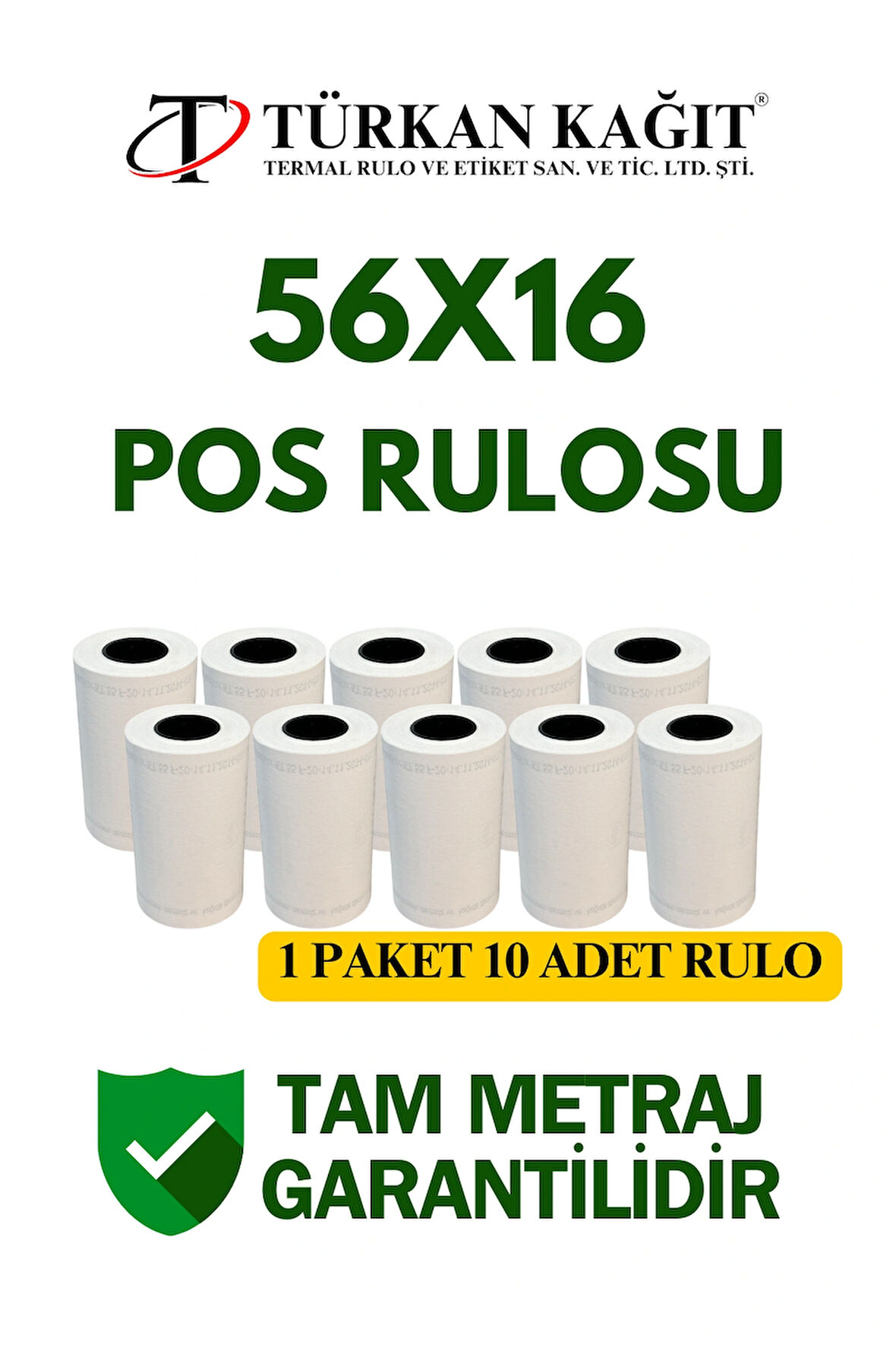56x16 Termal Rulo - Yazarkasa Pos Rulosu 66 Paket 660 Adet 1 Koli