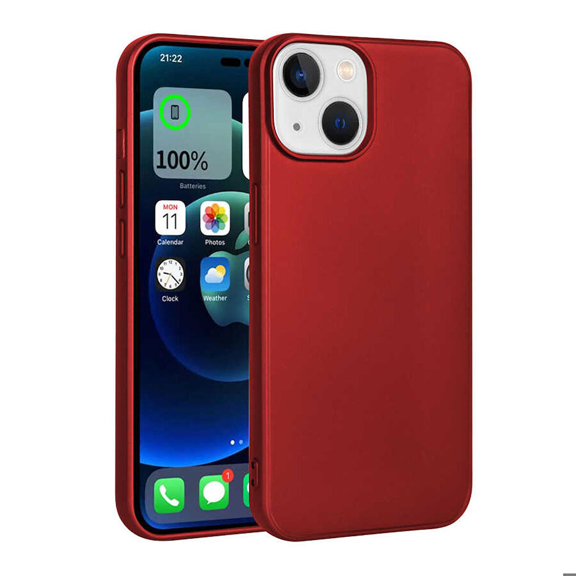 Apple iPhone 14 Plus Uyumlu Kılıf Soft Flexible Matte Silicone, Ultra Esnek Ultra ince Ultra Koruyucu Pürüzsüz Mat Silikon