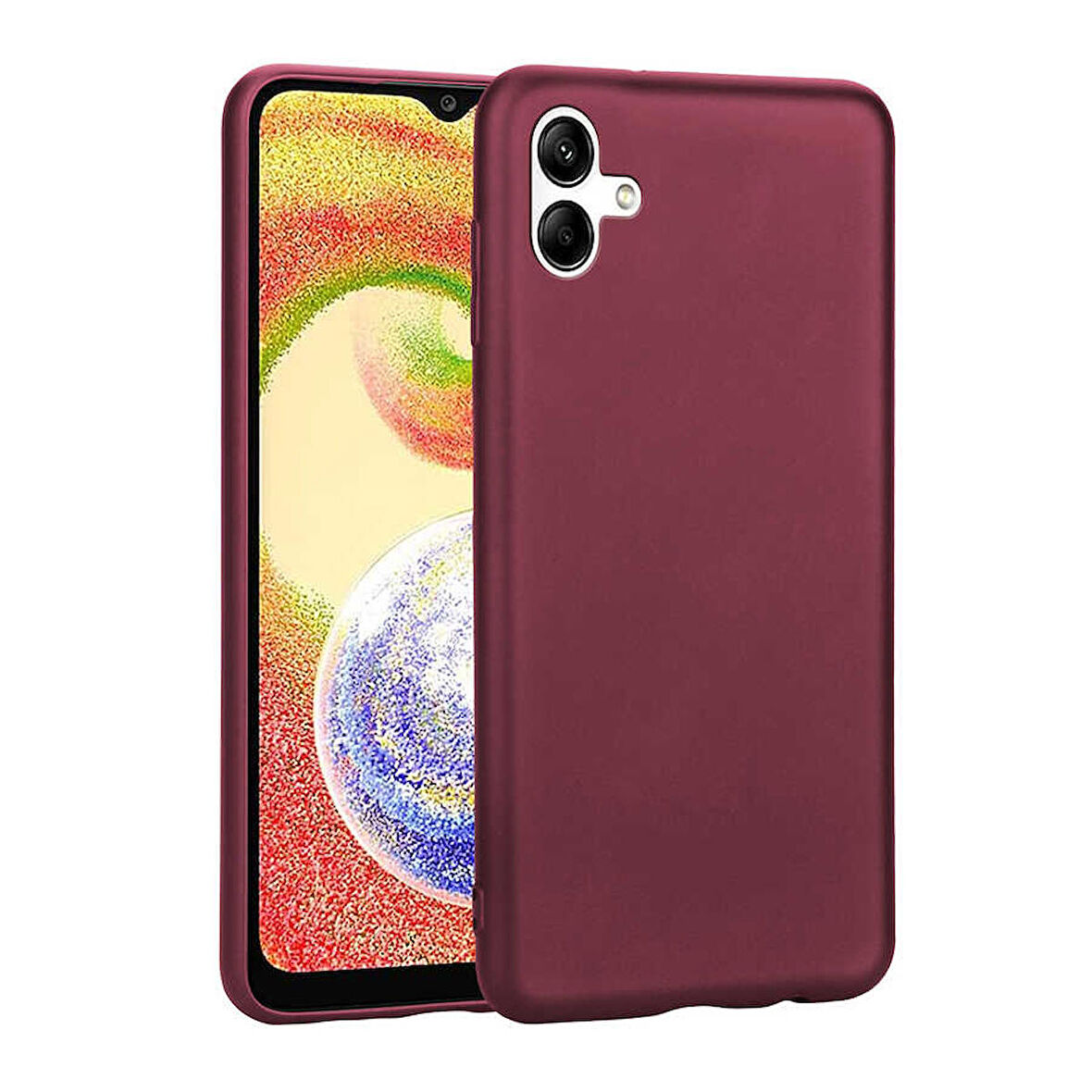 Samsung Galaxy A04 Uyumlu Kılıf Soft Flexible Matte Silicone, Ultra Esnek Ultra ince Ultra Koruyucu Pürüzsüz Mat Silikon