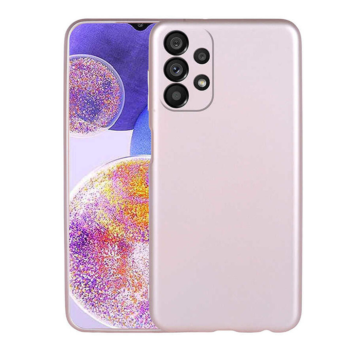 Samsung Galaxy A23 Uyumlu Kılıf Soft Flexible Matte Silicone, Ultra Esnek Ultra ince Ultra Koruyucu Pürüzsüz Mat Silikon