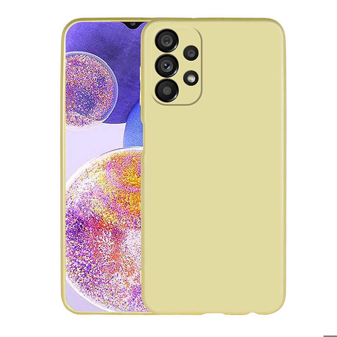 Samsung Galaxy A23 Uyumlu Kılıf Soft Flexible Matte Silicone, Ultra Esnek Ultra ince Ultra Koruyucu Pürüzsüz Mat Silikon