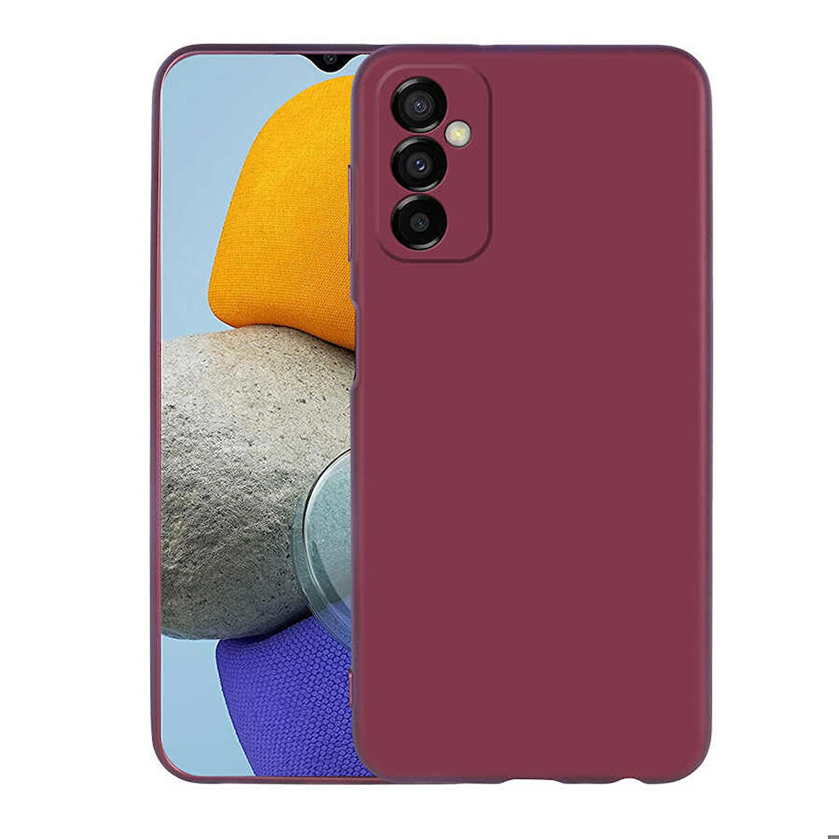 Samsung Galaxy M23 Uyumlu Kılıf Soft Flexible Matte Silicone, Ultra Esnek Ultra ince Ultra Koruyucu Pürüzsüz Mat Silikon