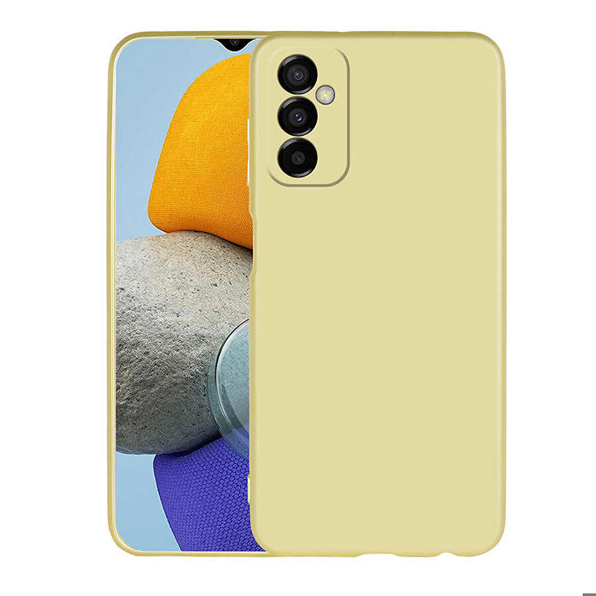 Samsung Galaxy M23 Uyumlu Kılıf Soft Flexible Matte Silicone, Ultra Esnek Ultra ince Ultra Koruyucu Pürüzsüz Mat Silikon