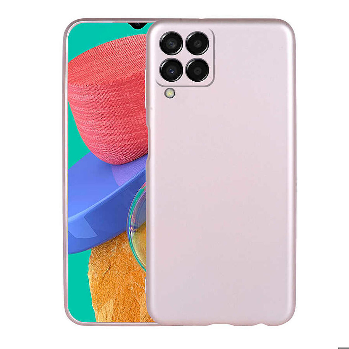 Samsung Galaxy M33 Uyumlu Kılıf Soft Flexible Matte Silicone, Ultra Esnek Ultra ince Ultra Koruyucu Pürüzsüz Mat Silikon