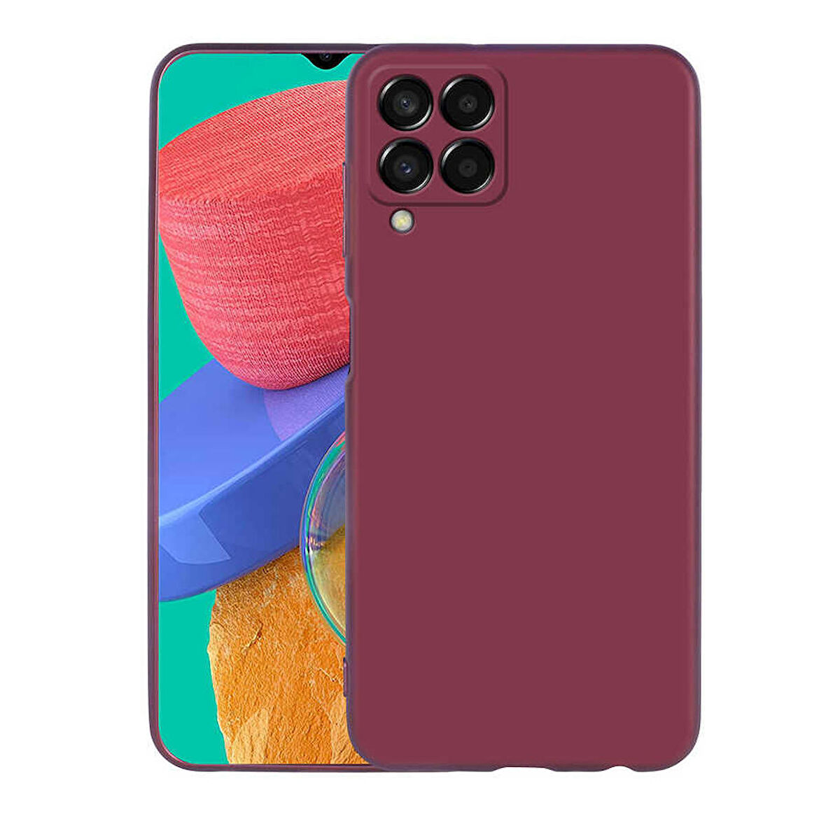 Samsung Galaxy M33 Uyumlu Kılıf Soft Flexible Matte Silicone, Ultra Esnek Ultra ince Ultra Koruyucu Pürüzsüz Mat Silikon