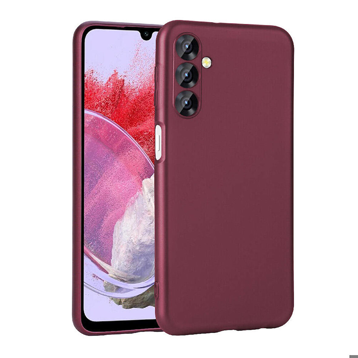 Samsung Galaxy M34 5G Uyumlu Kılıf Soft Flexible Matte Silicone, Ultra Esnek Ultra ince Ultra Koruyucu Pürüzsüz Mat Silikon