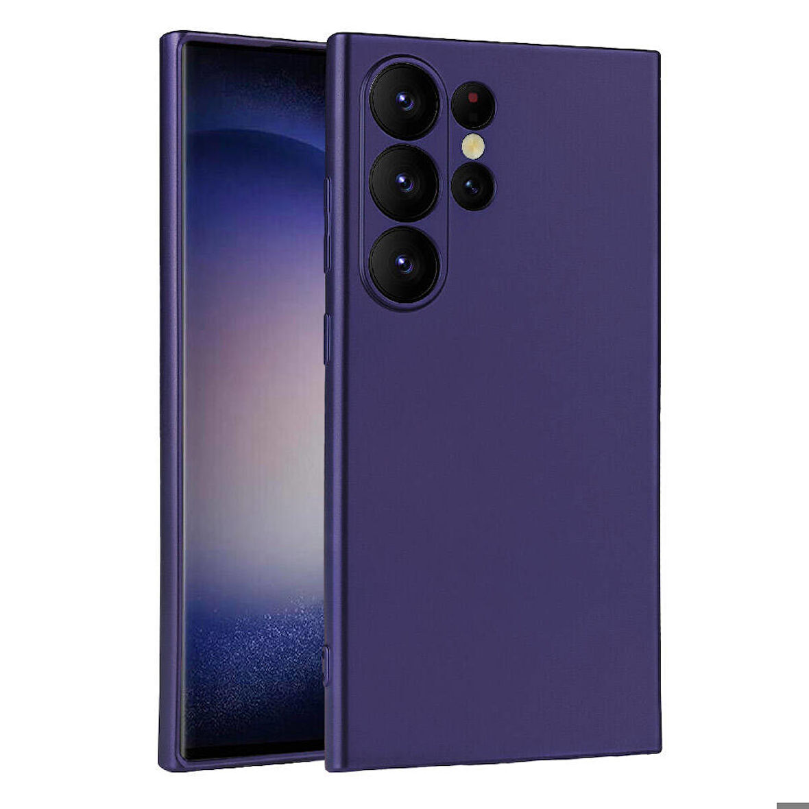 Samsung Galaxy S24 Ultra Uyumlu Kılıf Soft Flexible Matte Silicone, Ultra Esnek Ultra ince Ultra Koruyucu Pürüzsüz Mat Silikon