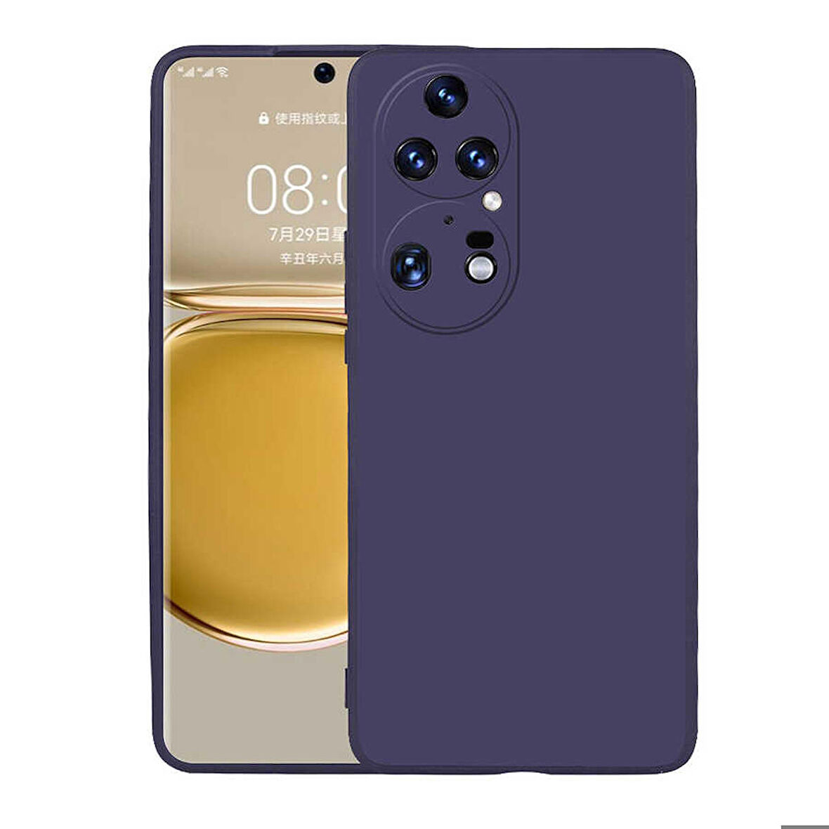 Huawei P50 Pro Uyumlu Kılıf Soft Flexible Matte Silicone, Ultra Esnek Ultra ince Ultra Koruyucu Pürüzsüz Mat Silikon