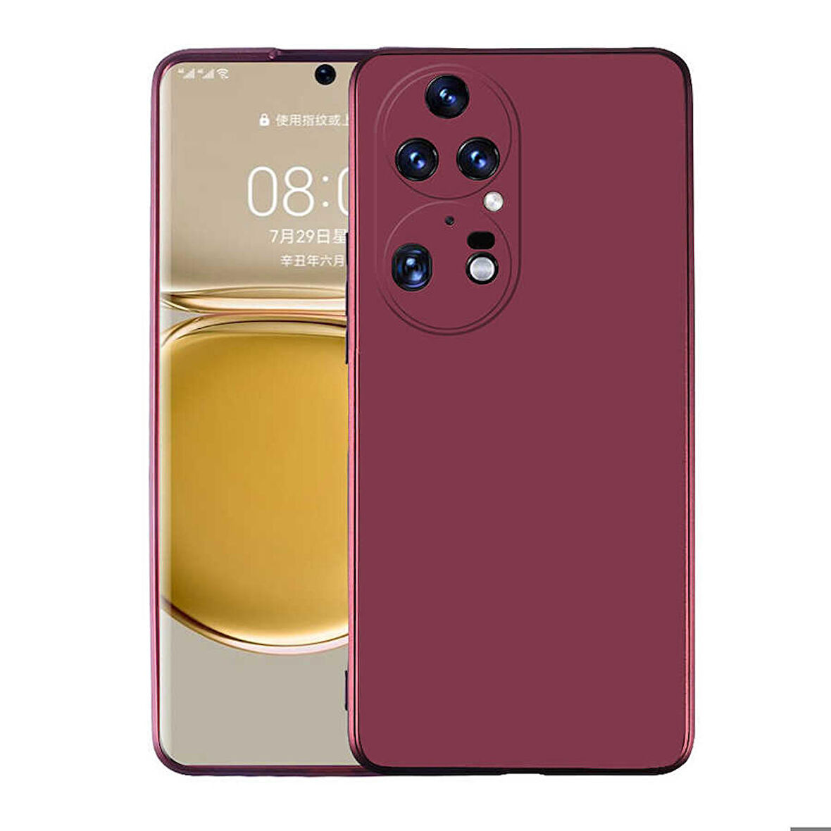 Huawei P50 Pro Uyumlu Kılıf Soft Flexible Matte Silicone, Ultra Esnek Ultra ince Ultra Koruyucu Pürüzsüz Mat Silikon