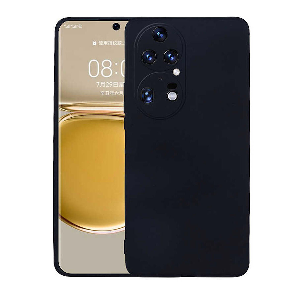 Huawei P50 Pro Uyumlu Kılıf Soft Flexible Matte Silicone, Ultra Esnek Ultra ince Ultra Koruyucu Pürüzsüz Mat Silikon
