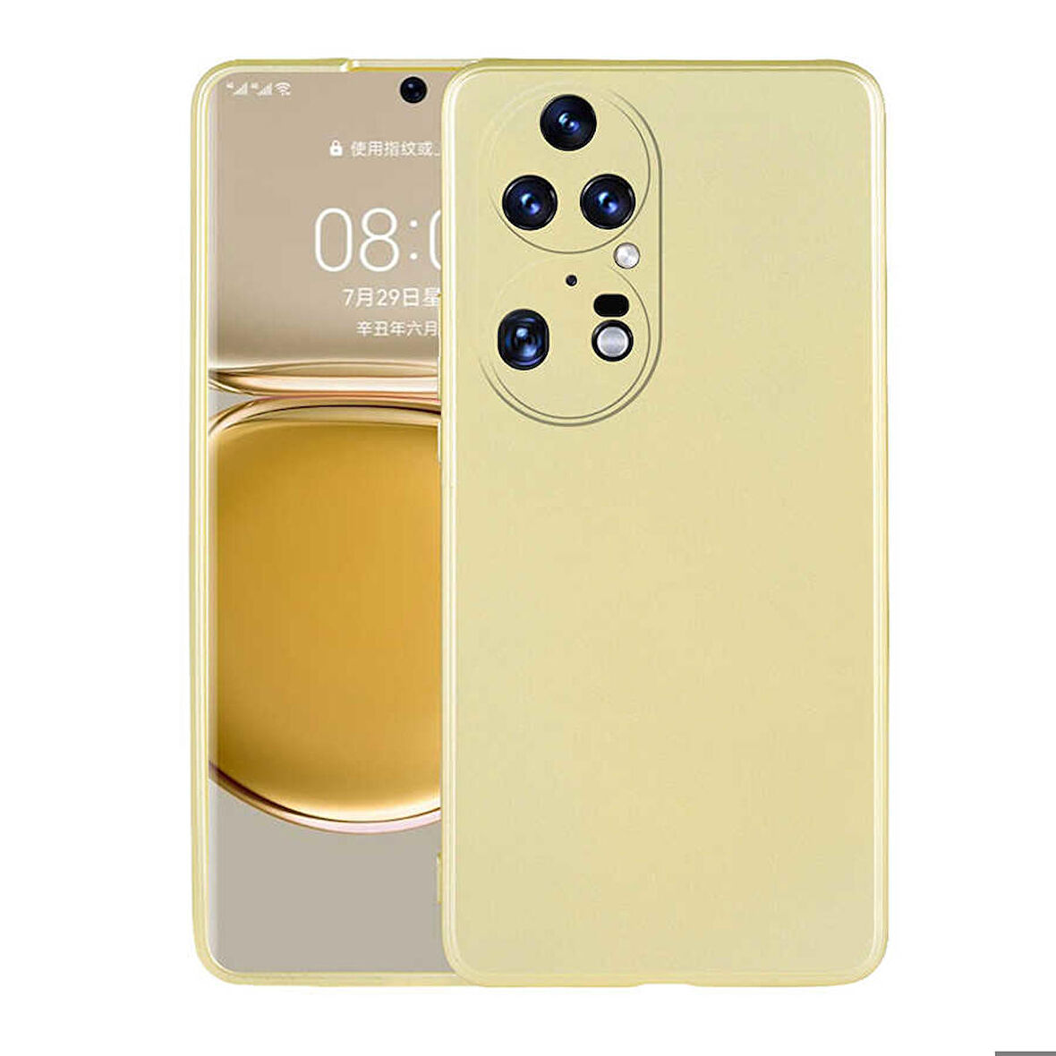 Huawei P50 Pro Uyumlu Kılıf Soft Flexible Matte Silicone, Ultra Esnek Ultra ince Ultra Koruyucu Pürüzsüz Mat Silikon