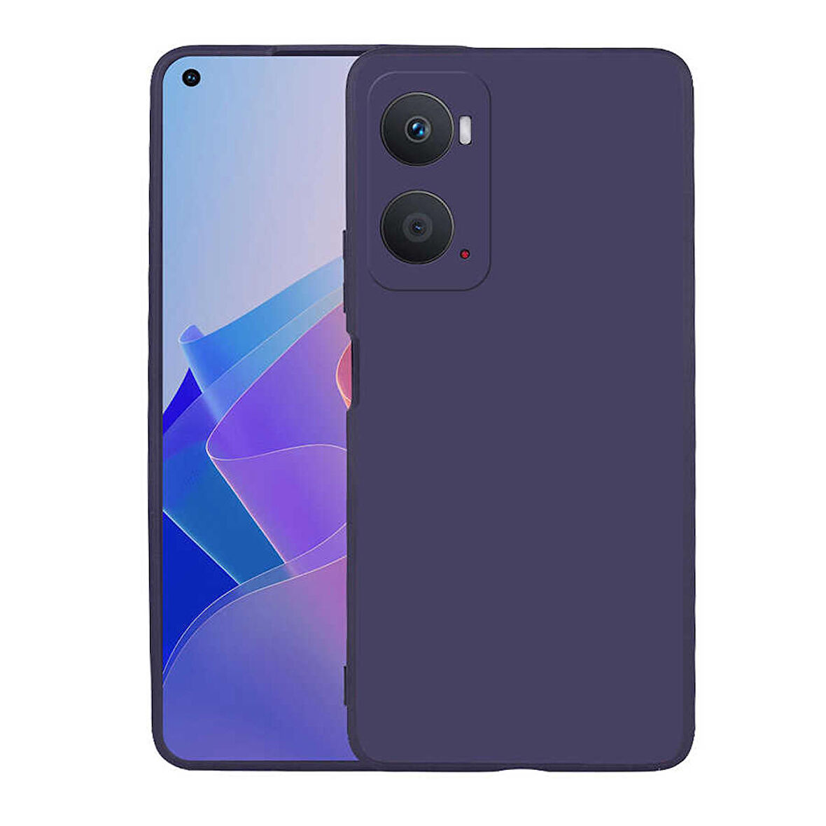 Oppo A96 4G Uyumlu Kılıf Soft Flexible Matte Silicone, Ultra Esnek Ultra ince Ultra Koruyucu Pürüzsüz Mat Silikon