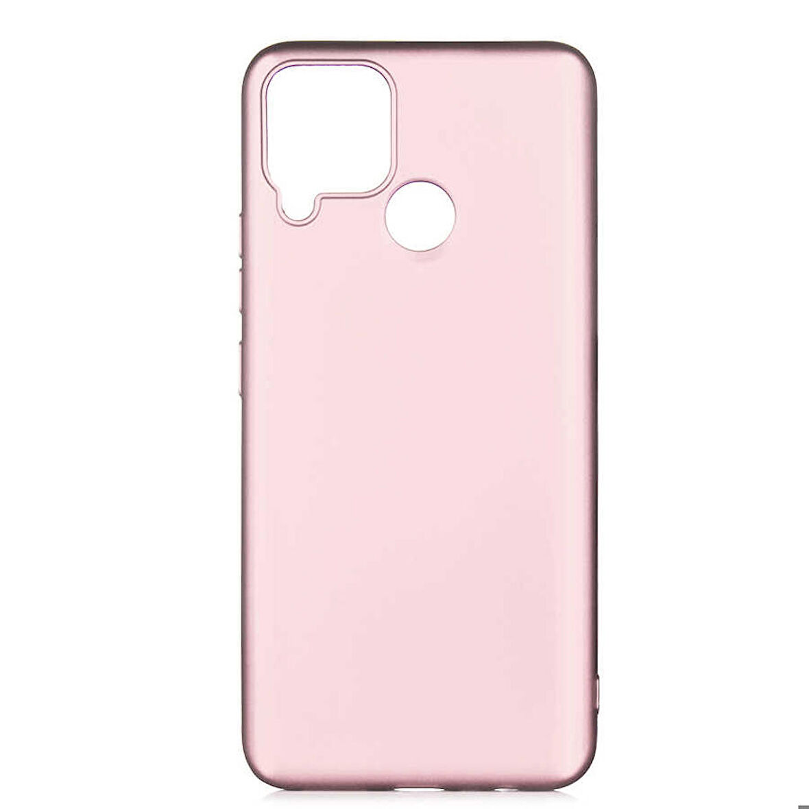 Realme C25 Uyumlu Kılıf Soft Flexible Matte Silicone, Ultra Esnek Ultra ince Ultra Koruyucu Pürüzsüz Mat Silikon