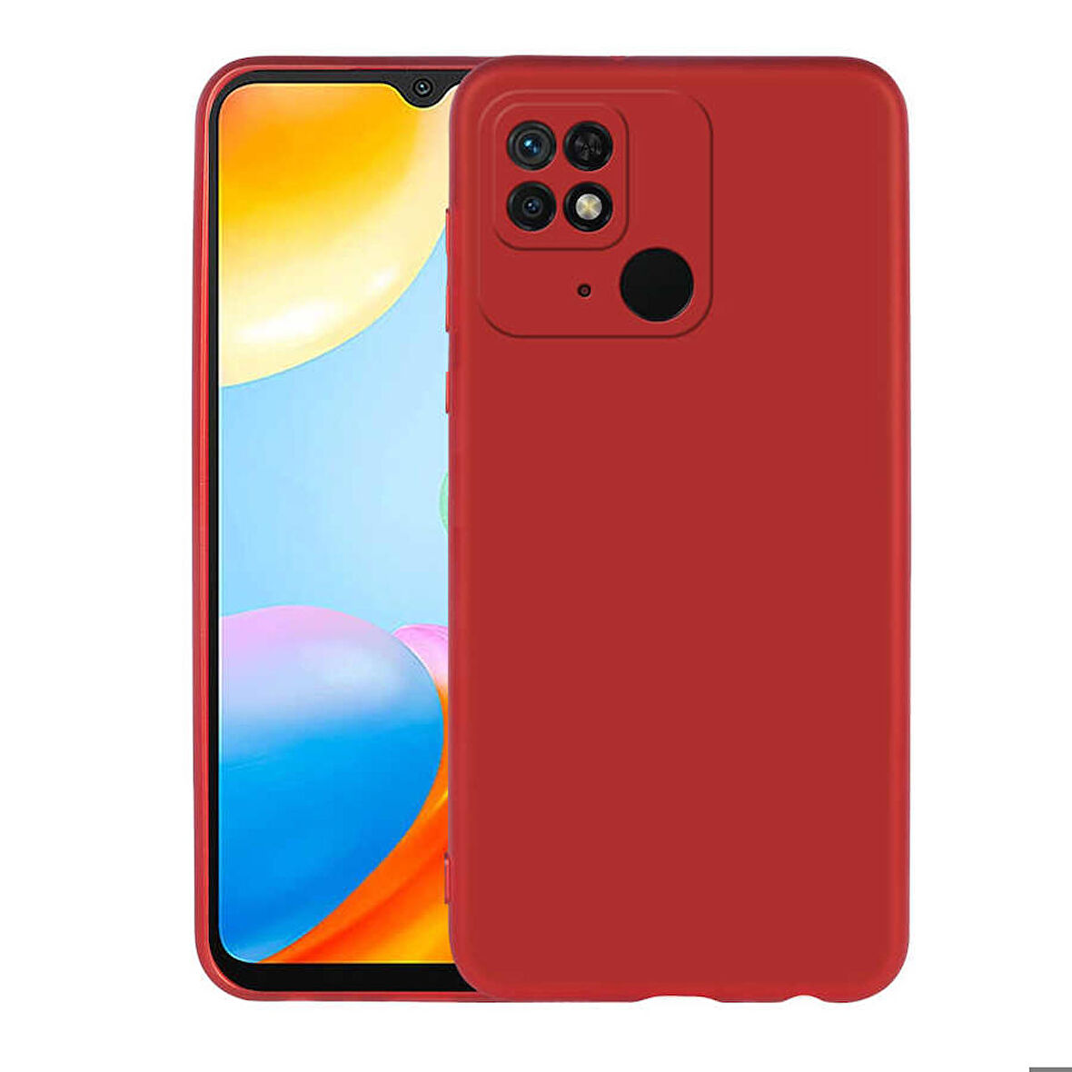 Xiaomi Redmi 10C Uyumlu Kılıf Soft Flexible Matte Silicone, Ultra Esnek Ultra ince Ultra Koruyucu Pürüzsüz Mat Silikon