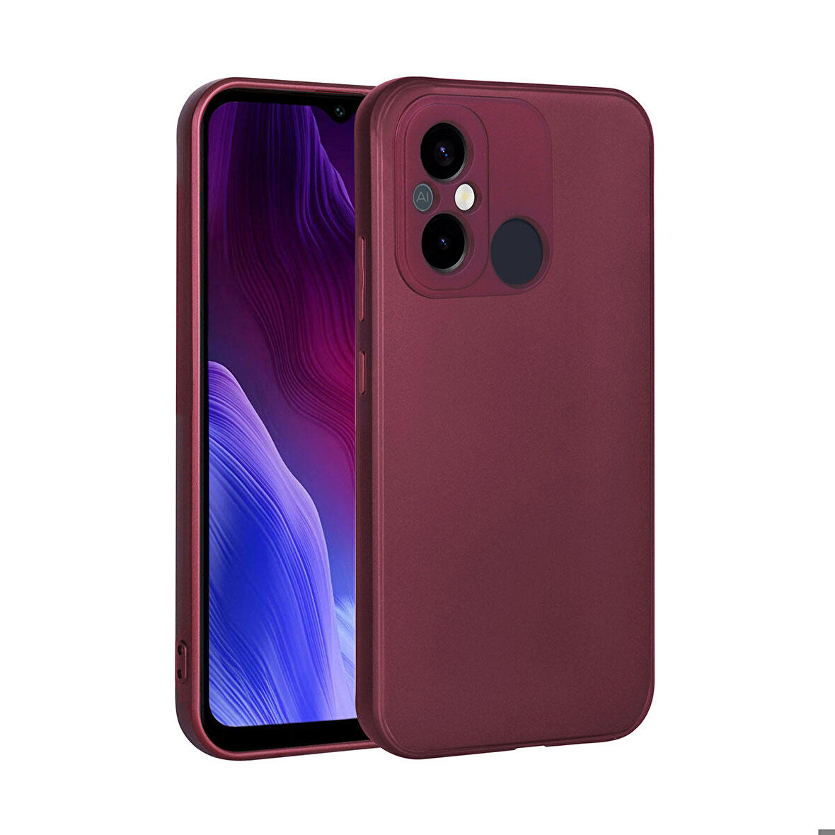 Xiaomi Redmi 12C Uyumlu Kılıf Soft Flexible Matte Silicone, Ultra Esnek Ultra ince Ultra Koruyucu Pürüzsüz Mat Silikon