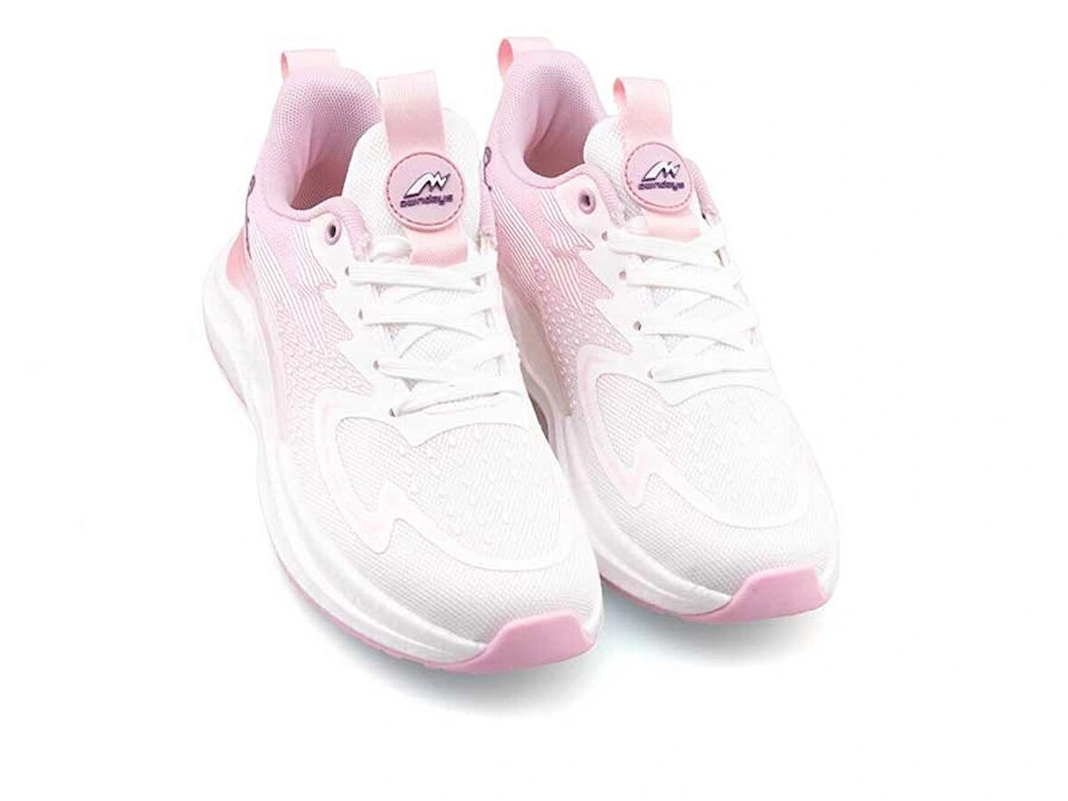 OWNDAYS Z-5472 Bayan Anorak Sneaker Spor Ayakkabı BEYAZ_ PUDRA PEMBE
