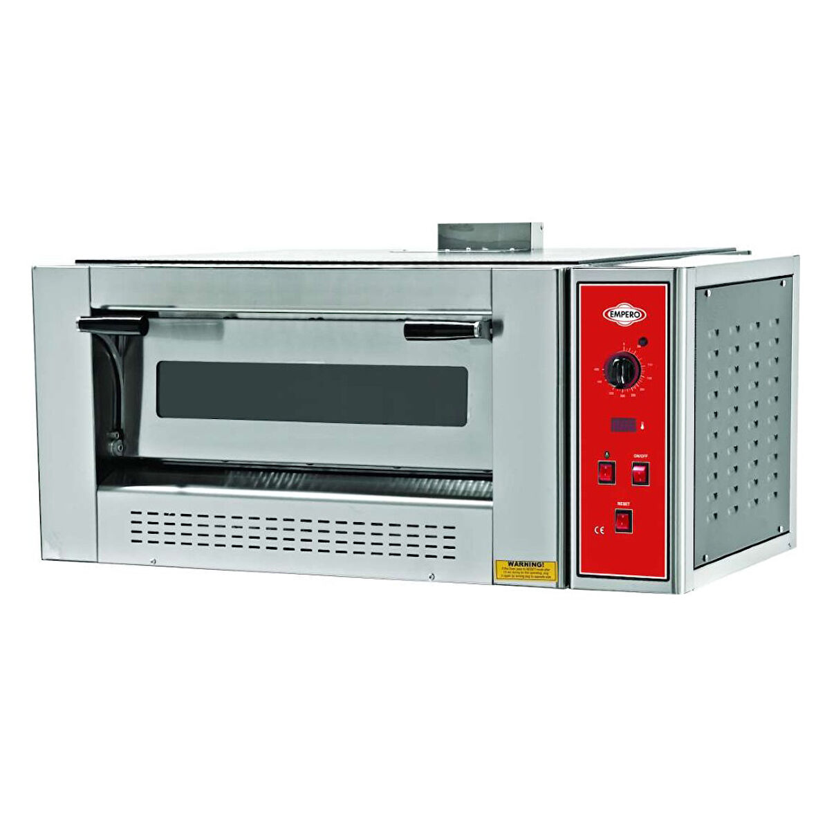 Empero EMP.9G Pizza Fırını Tek Katlı Gazlı 9 x 30 cm pizza kapasiteli - LPGli