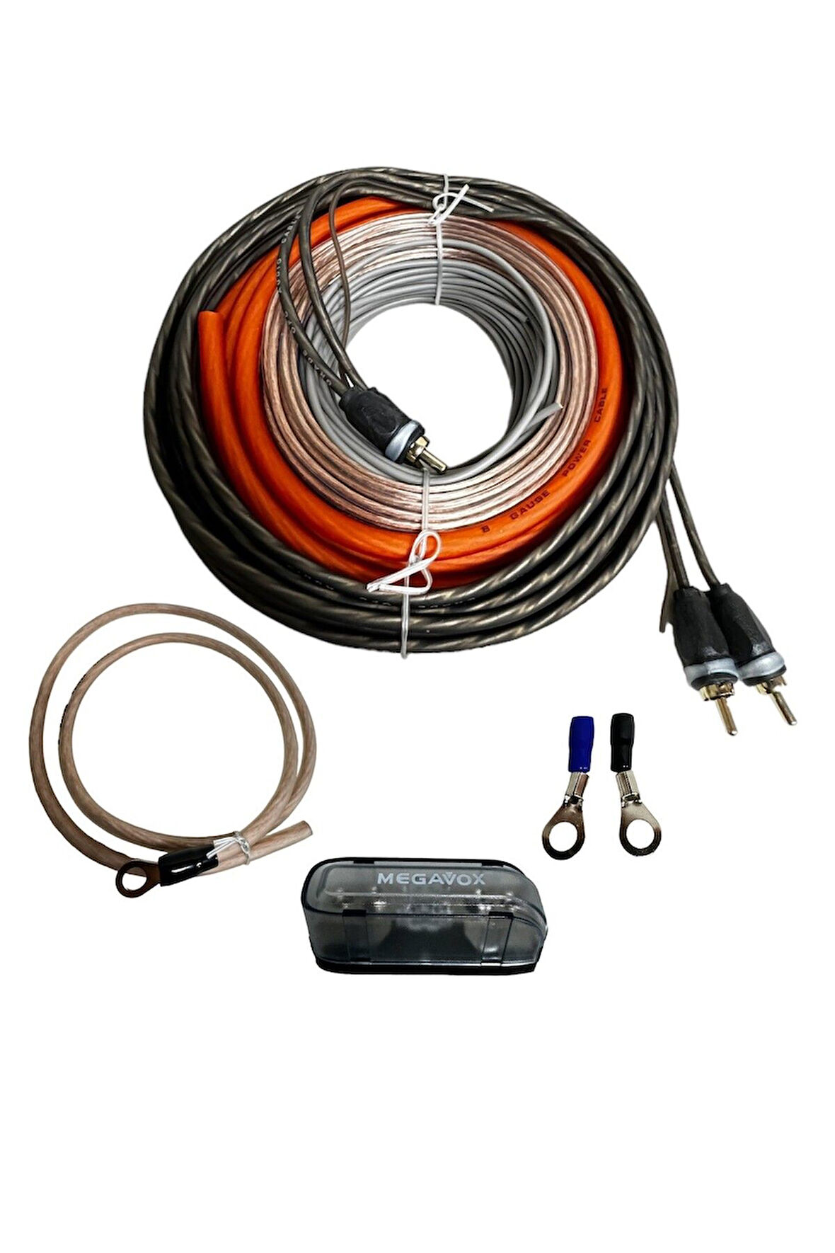 MEGAVOX MGX-8KT 8AWG PRO KIT (8GA) SES SİSTEMİ KABLO SETİ