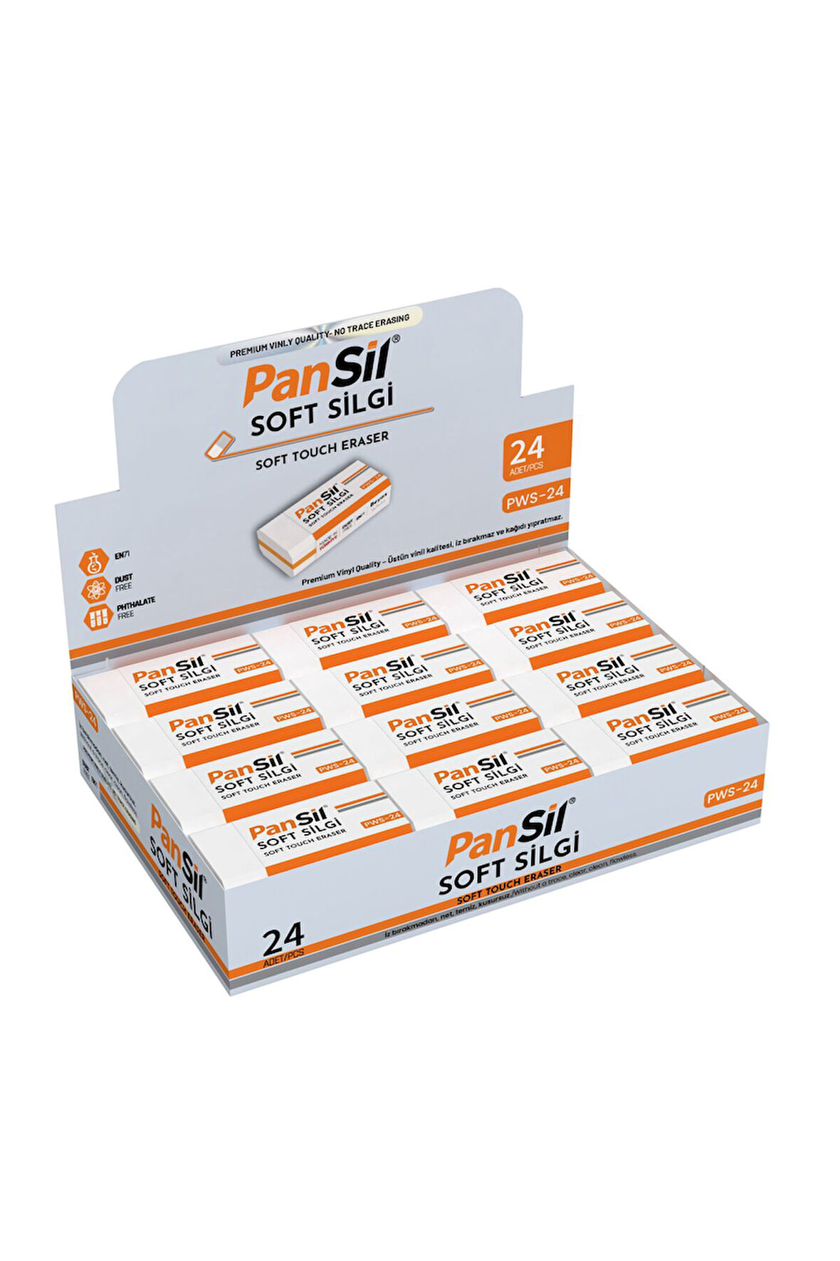 Pansil Beyaz Soft Silgi-24 Adet