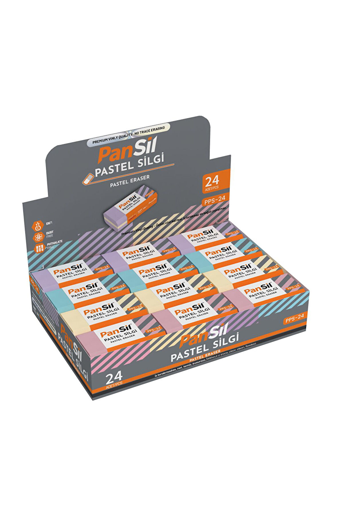Pansil Pastel Silgi-24 Adet