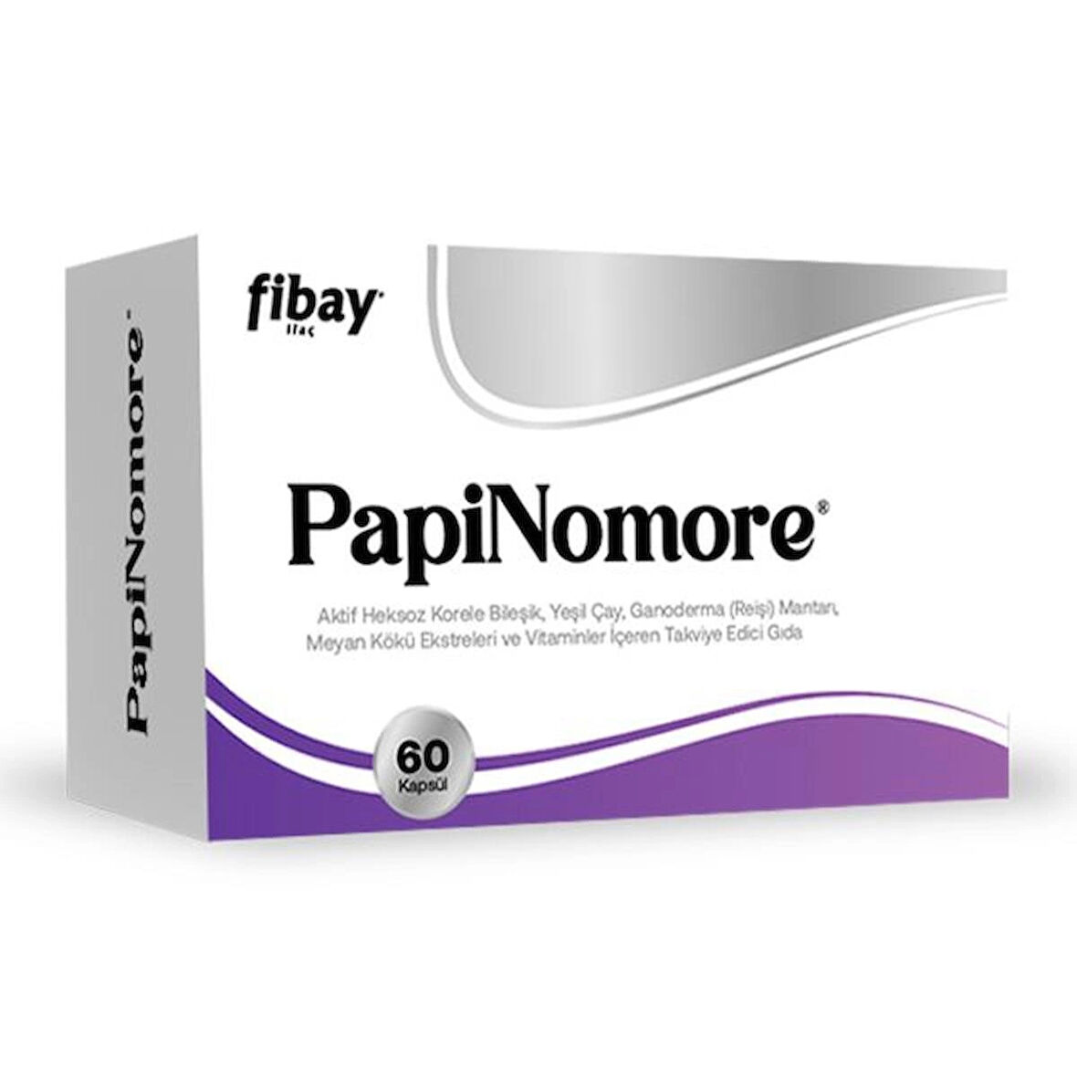 Papinomore 60 Kapsül (AKTİVE HEKSOZ KORELE BİLEŞİK, GANODERMA, YEŞİL ÇAY EKSTRESİ)