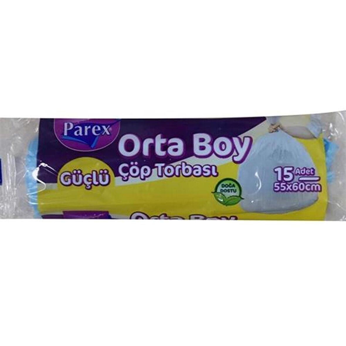 Parex Güçlü Orta Boy 55x60 cm 15'li Çöp Poşeti