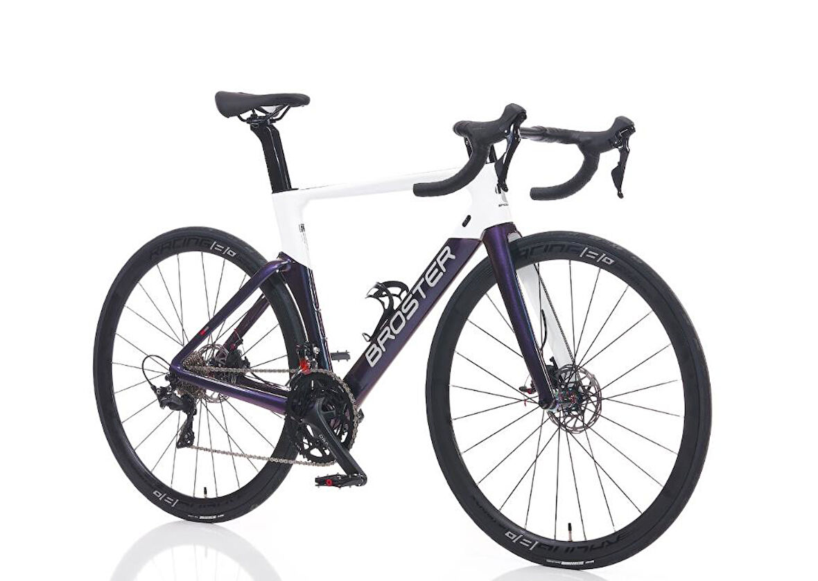 Broster Aero CR-4000 105 set Full Karbon 54 cm Yol Yarış Bisikleti Parlak Gri