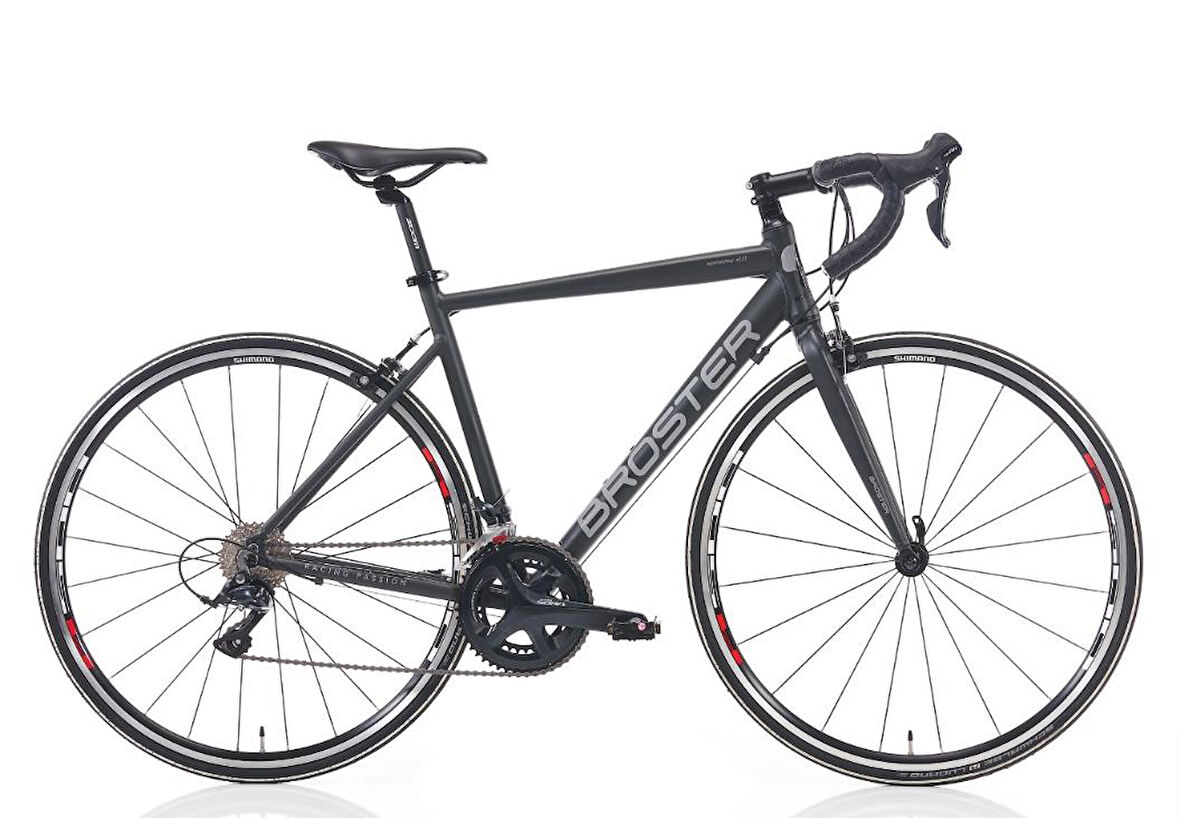 Broster Speeday 2.0 Sora Setli 52Cm Mat Siyah Gri Yol Yarış Bisikleti