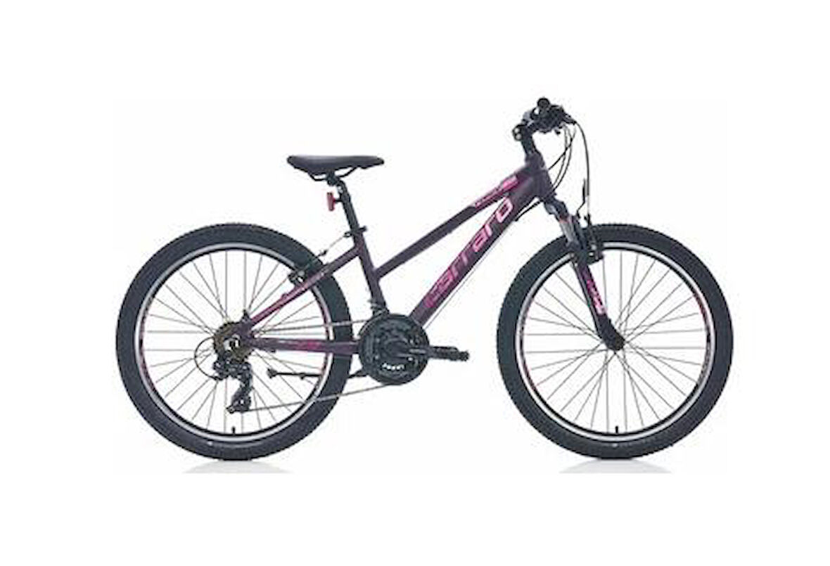Carraro Force 401 21 Vites Mat Siyah Fuşya Kız Çocuk Dağ Bisikleti