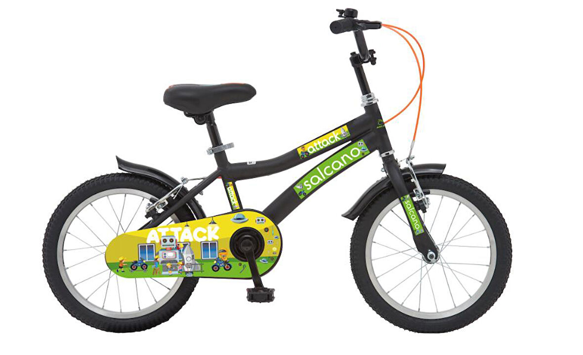 Salcano Attack 20 Jant Siyah Yeşil  Çocuk Bisikleti