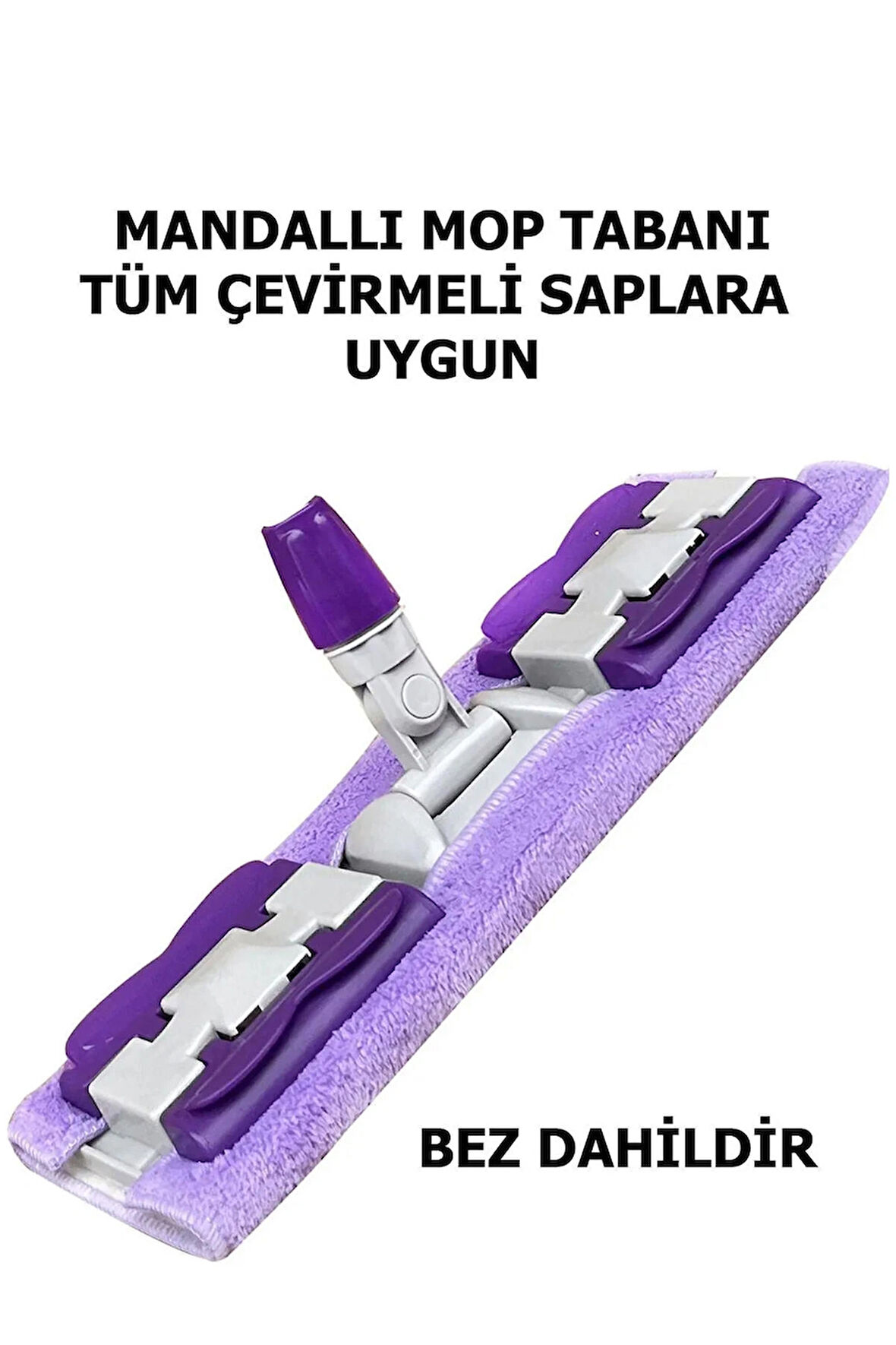 Her Sapa Uygun 1 Adet Bezli Mop Başlık Yer&cam&tavan Silme Temizlik Mop Başlığı Sap Dahil Değildir