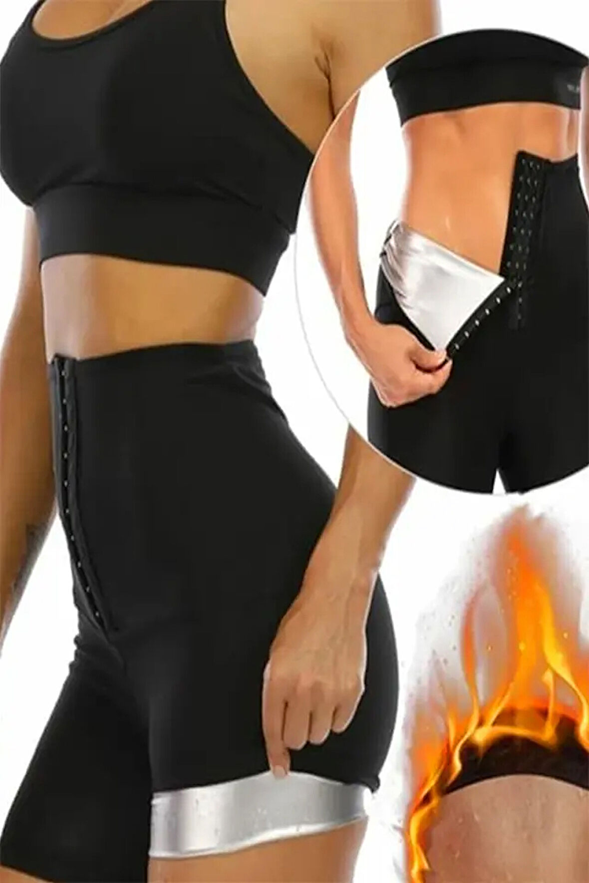 Pastimore Termal Sauna Agraflı Şort