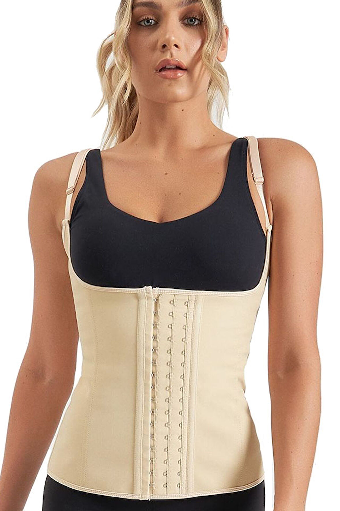 Pastimore Askılı Ten Latex Korse