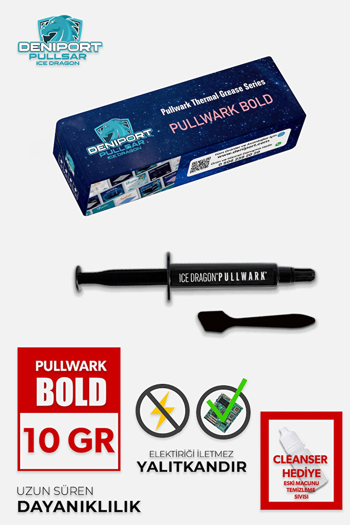 Pullsar Pullsar® Pullwark Bold 20w/m-K | Termal Macun | 10GR Yüksek Performanslı ve İletken Macun