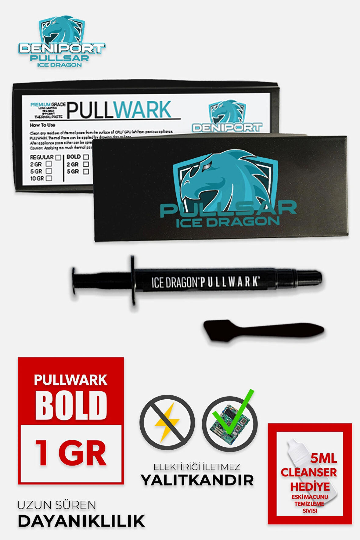 Pullsar® Pullwark Bold 1 gr 20W/M-K Termal/thermal Macun | Yüksek Performanslı ve Iletken Macun