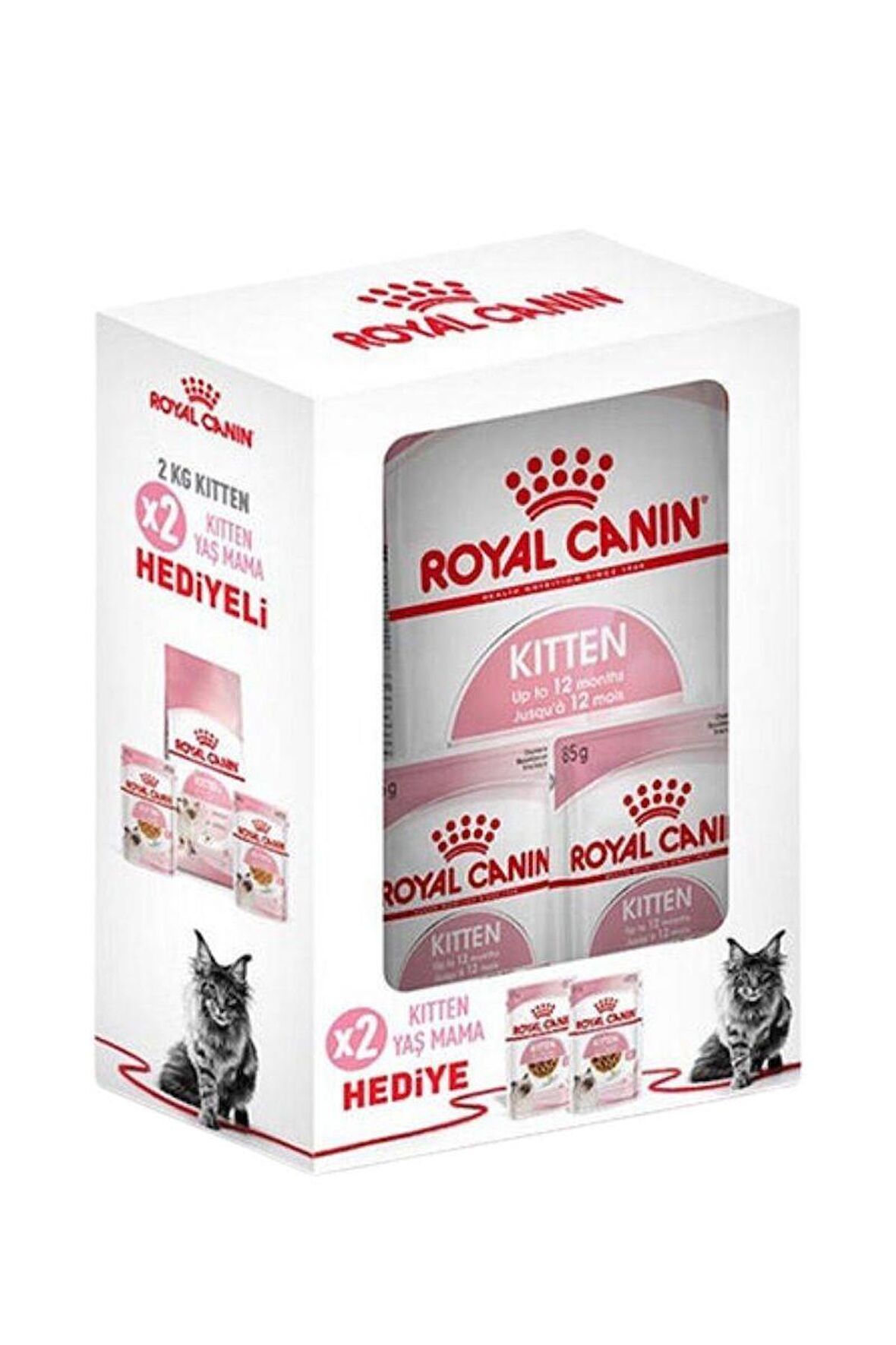 Royal Canin® Kitten Yavru Kedi Maması 2 Kg + 2 Adet Yaş Mama Hediyeli