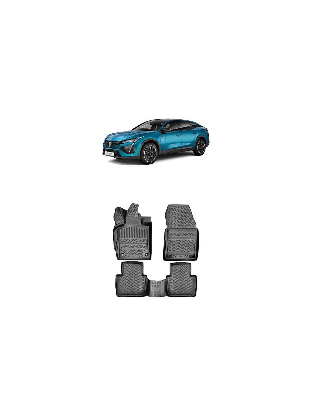Rizline Peugeot 408 2023 Sonrası 3D Havuzlu Paspas